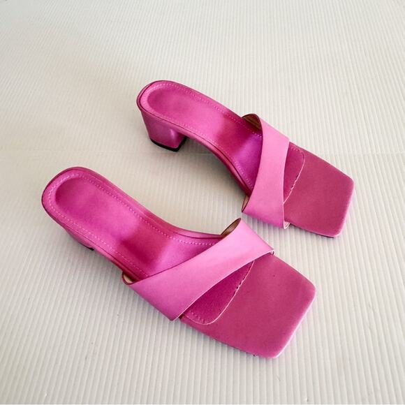 Zara Pink Block Heel Barbie - Picture 3 of 9